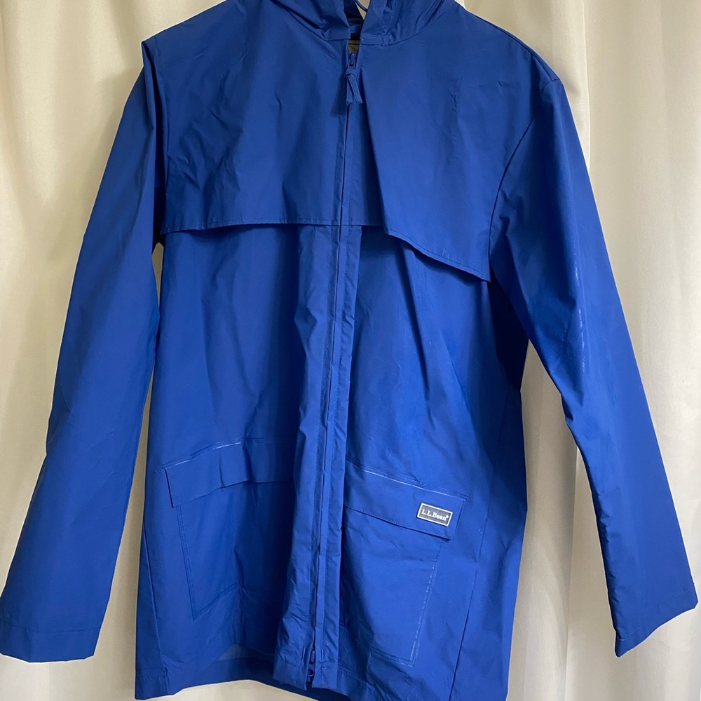 L.L. Bean Women's Blue Rain Jacket